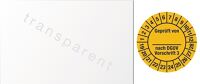Mehrjahresprüfplakette, NW-Nr.: 9000477065 B25xL60 Geprüft n.DGUV3, 19-28 Folie Btl.a 100 St.   