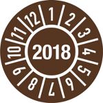 Einjahresprüfplakette, NW-Nr.: 9000477071 D.30mm Jahr 2021, m.Monaten Folie Btl.100 St.  