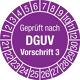 Mehrjahresprüfplakette, NW-Nr.: 9000477075 D.30mm Geprüft n.DGUV3, 21-30 Folie Btl.a 100 St.