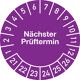 Mehrjahresprüfplakette, NW-Nr.: 9000477076 D.20mm Nächster, Prüftermin 2021-2026 Folie Btl.a 100 St.