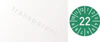 Kabelprüfplakette B25xL60mm J.2022 m.Monaten Folie selbstkl.10 St./p.Bogen