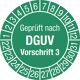 Prüfplakette D.30mm Geprüft n.DGUV3 22-31 Folie selbstkl.10 St./p.Bogen