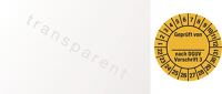 Prüfplakette B25xL60mm Geprüft n.DGUV3 22-31 Folie selbstkl.10 St./p.Bogen