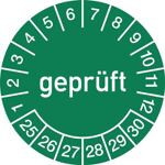 Mehrjahresprüfplakette, NW-Nr.: 9000477114 D.30mm gepr.2025-2030, Folie Btl.a 100 St.   