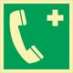 Rettungszeichen ASR, NW-Nr.: 9000477478 A1.3/DIN EN ISO 7010/DIN, 67510 L148xB148mm Nottelefon Ku.