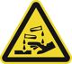 Warnzeichen ASR A1.3/DIN, NW-Nr.: 9000477671 EN ISO 7010 200mm Ätzende, Stoffe Folie ASR A1.3/DIN EN ISO 7010, Folie selbstklebend