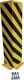 Schutzecke, NW-Nr.: 9000480011 H800xL175/175mm L-Form, Stahlbl.schwarz/gelb VE=1 St.GEWA