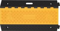 Schlauch- u.Kabelbrücke, NW-Nr.: 9000480244 L900xB500xH70mm, Gum.schwarz/gelb 3 Kanäle   