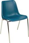 Stapelstuhl taubenblau, NW-Nr.: 9000482672 STA verchr.o.Armlehnen, St.BMV   