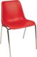 Stapelstuhl rot STA, NW-Nr.: 9000482673 verchr.o.Armlehnen St.BMV
