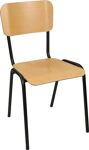 Stapelstuhl Buche natur, NW-Nr.: 9000482680 lack.STA schwarz BMV   