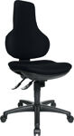Bürodrehstuhl schwarz, NW-Nr.: 9000482840 Lehnen-H.600mm, Sitz-H.420-550mm o.Armlehnen  