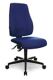 Bürodrehstuhl m.Permanentkontakt blau 420 - 550 mm o.Lehnen Trgf.110kg TOPSTAR