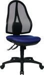 Bürodrehstuhl, NW-Nr.: 9103482876 Punktsynchr.-T.blau, 430-510mm o.Armlehnen Trgf.110kg  