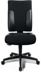Bürodrehstuhl, NW-Nr.: 9000482910 m.Synchrontechnik, schwarz/schwarz 420-540mm o.Armlehnen Trgf.110kg  