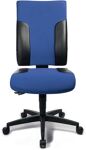 Bürodrehstuhl, NW-Nr.: 9000482912 m.Synchrontechnik, blau/schwarz 420-540mm o.Armlehnen Trgf.110kg  