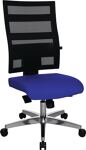 Bürodrehstuhl, NW-Nr.: 9000482957 Punktsynchr.-T.schwarz/bl, au 450-550mm Trgf.110kg TOPSTAR  