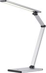 Schreibtischleuchte, NW-Nr.: 9000483050 Alu.silber H.410mm, m.Standfuß u.4-Stufen-Dimmer m.LED  