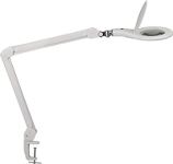 LED-Lupenleuchte, NW-Nr.: 9000483063 Glaslinse 127mm (5 Zoll), Tischklemme weiß   