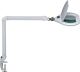 LED-Lupenleuchte, NW-Nr.: 9000483105 Glaslinse 178x132, Klemmfuß weiß Schutzklappe