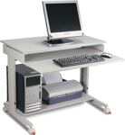 PC-Arbeitstisch, NW-Nr.: 9000483270 H720-1100xB900xT500mm, lichtgrau fahrbar   