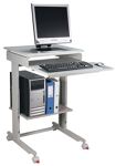 PC-Arbeitstisch, NW-Nr.: 9000483271 H720-1100xB600xT500mm, lichtgrau fahrbar   