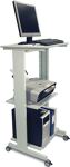 PC-Arbeitstisch, NW-Nr.: 9000483272 H1180xB600xT500mm, lichtgrau fahrbar   