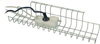 Kabelkorb, NW-Nr.: 9000483290 B490xT100xH80-85mm silber, f.Schreibtisch   
