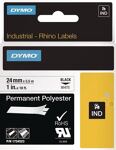 Schriftband Band-B.24mm, NW-Nr.: 9000484108 Band-L.5,5m permanentes, Polyester-Band schwarz auf weiß DYMO  