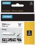 Schriftband Bandbr.24mm, NW-Nr.: 9000484109 Band-L.5,5m Vinylband, schwarz auf weiß DYMO   
