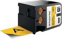Schriftband für DYMO XTL Vinyl 54mm x 7m schwarz auf gelb