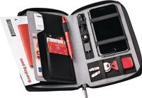 Reisemappe grau, NW-Nr.: 9000484901 m.Powerbank, H28xB140xT242mm   