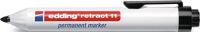 Permanentmarker retract, NW-Nr.: 9000487780 11 schwarz, Strich-B.1,5-3mm Rundspitze EDDING  