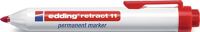 Permanentmarker retract, NW-Nr.: 9000487781 11 rot Strich-B.1,5-3mm, Rundspitze EDDING   