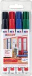 Permanentmarkerset 3000, NW-Nr.: 9000487911 schwarz/rot/blau/grün, Strich-B.1,5-3mm Rundspitze EDDING  