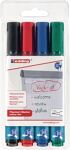Flipchartmarker 383, NW-Nr.: 9000487955 schwarz/rot/blau/grün, Strich-B.1-5mm Keilspitze EDDING  