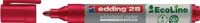 Whiteboardmarker 28, NW-Nr.: 9000487991 EcoLine rot, Strich-B.1,5-3mm Rundspitze EDDING  