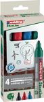 Whiteboardmarkerset 28, NW-Nr.: 9000487994 EcoLine, schwarz/rot/blau/grün Strich-B.1,5-3mm, Rundspitze  