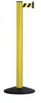 Gurtpfosten einfach, NW-Nr.: 9109489924 D83xH1000mm Pfosten gelb, Gurt gelb/schwarz VIA GUIDE  