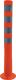 Sperrpfosten, NW-Nr.: 9000490026 Ku.orange/weiß D.80mm, z.Schr.m.Befestigungsmate rial H.1000mm