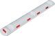 Leitschwelle, NW-Nr.: 9000490041 L1170xB150xH50mm PP weiß, m.roten Reflexstreifen