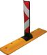Leitschwelle, NW-Nr.: 9000490047 L1000xB220xH650mm, Polypropylencarbonat gelb reflektierendes, Sichtzeichen m.RA2 Folie