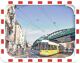 Verkehrsspiegel, NW-Nr.: 9000490232 H800xB1000mm, Kunststoff,rot/weiß 27m DANCOP