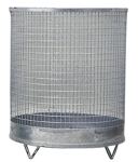 Abfallkorb H600xD500mm, NW-Nr.: 9194491021 118l Drahtgitter verz.m.4, Füßen   