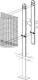 Eisenständer H.1400mm, NW-Nr.: 9194491024 z.Bet.m.Schloss, u.Schlü.f.Abfallbehälter 27l