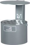 Streugutbehälter 200l, NW-Nr.: 9000491200 o.Entnahmeöffnung GFK, L890xB590xH670mm Behälter grau/Deckel orange  