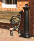 Standascher, NW-Nr.: 9000491236 H1029xB357xT357mm schwarz, PE RUBBERMAID