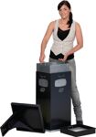 Streugutwagen 30l, NW-Nr.: 9000491256 Streubreite 0,5-5m, PE-Behälter blau luftbereift  