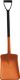 Allzweckschaufel PP, NW-Nr.: 9190491283 orange Blattmaß, 350x260x80mm mit D-Griff orange PP