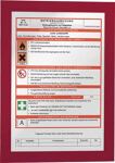 Magnetrahmen DIN A4 rot, NW-Nr.: 9000492410 selbstklebende, Rückenfolie 2 St./VE DURABLE  